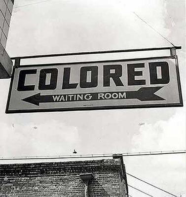 A Jim Crow sign in Georgia, USA